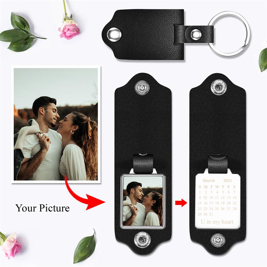 Personalized-Leather-Photo-Keychain-Jovivi