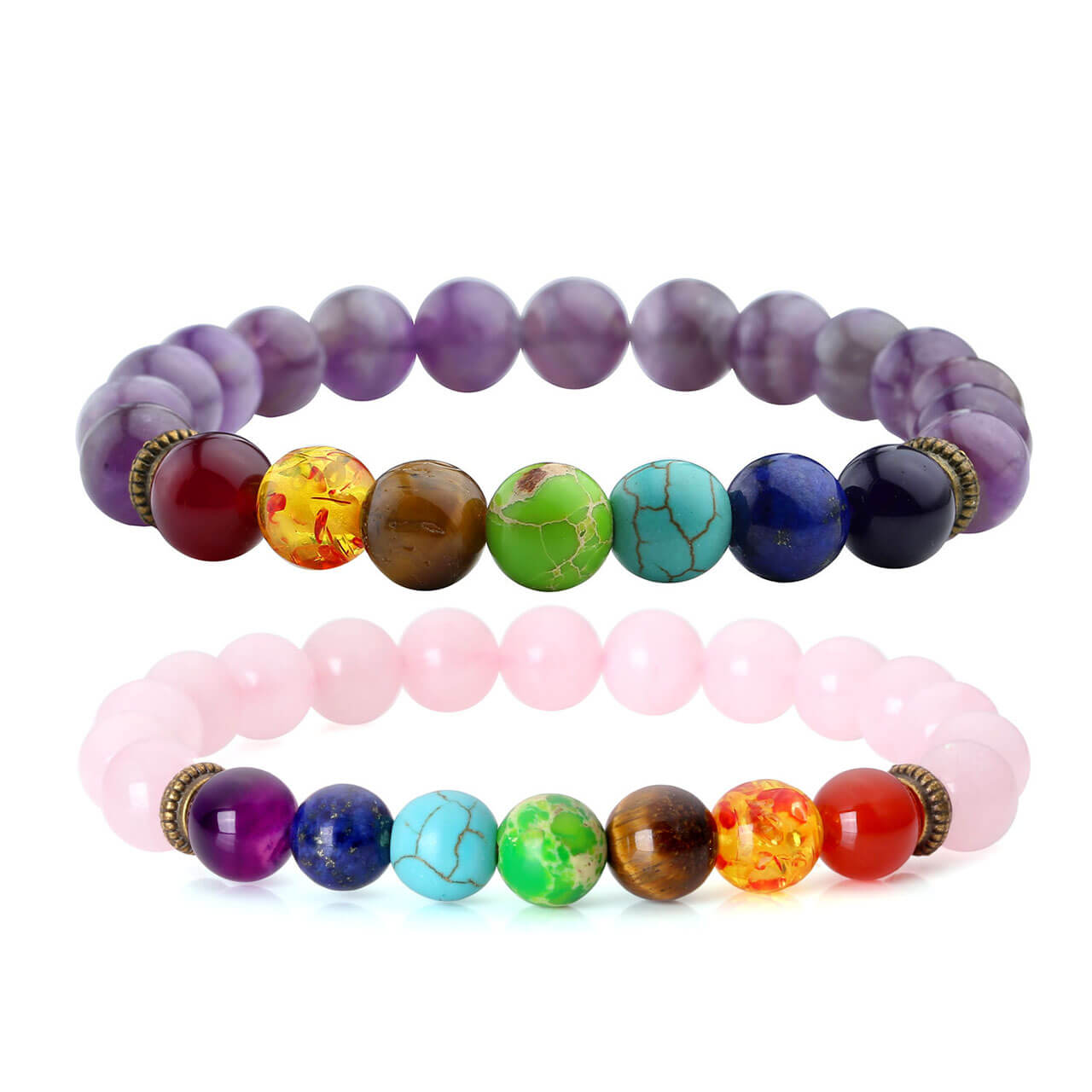 7 Chakra Healing Crystal Reiki Bracelet | Jovivi - Jovivi