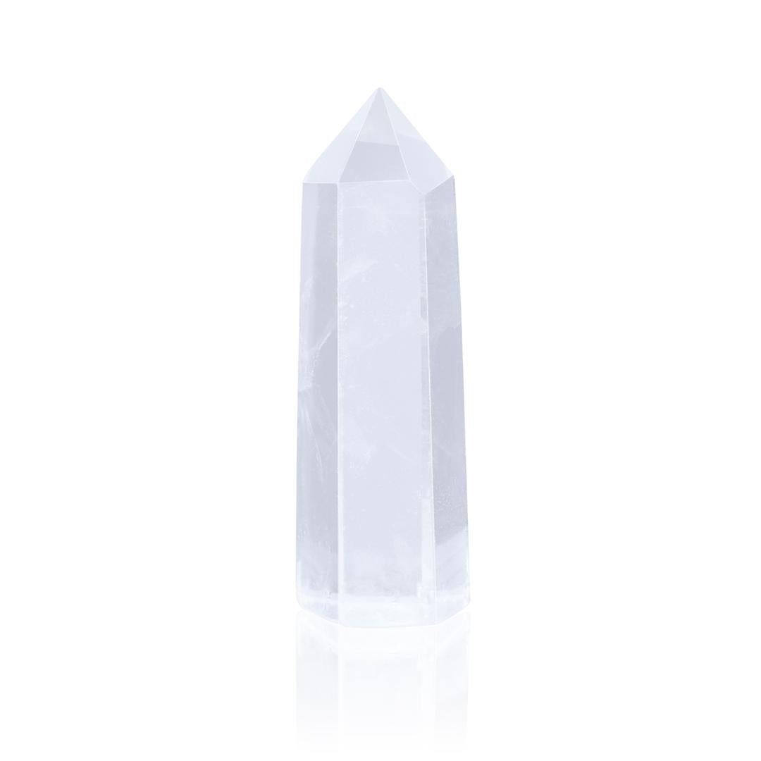 Jovivi Chakra Healing Crystal Wands, 2.3" Amethyst Rose Quartz Clear Quartz Crystal Fluorite Prism Pointed Meditation Reiki Stones for Home Office Desk Decor