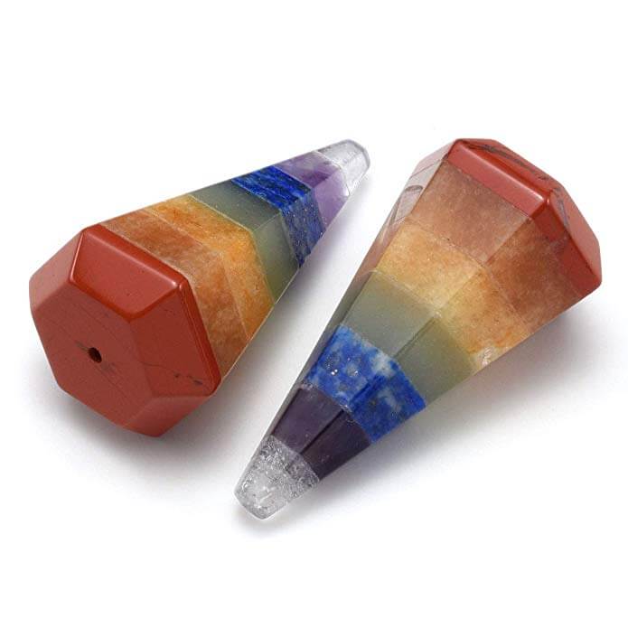 7 Chakra Crystal Locket Necklace | Jovivi - Jovivi