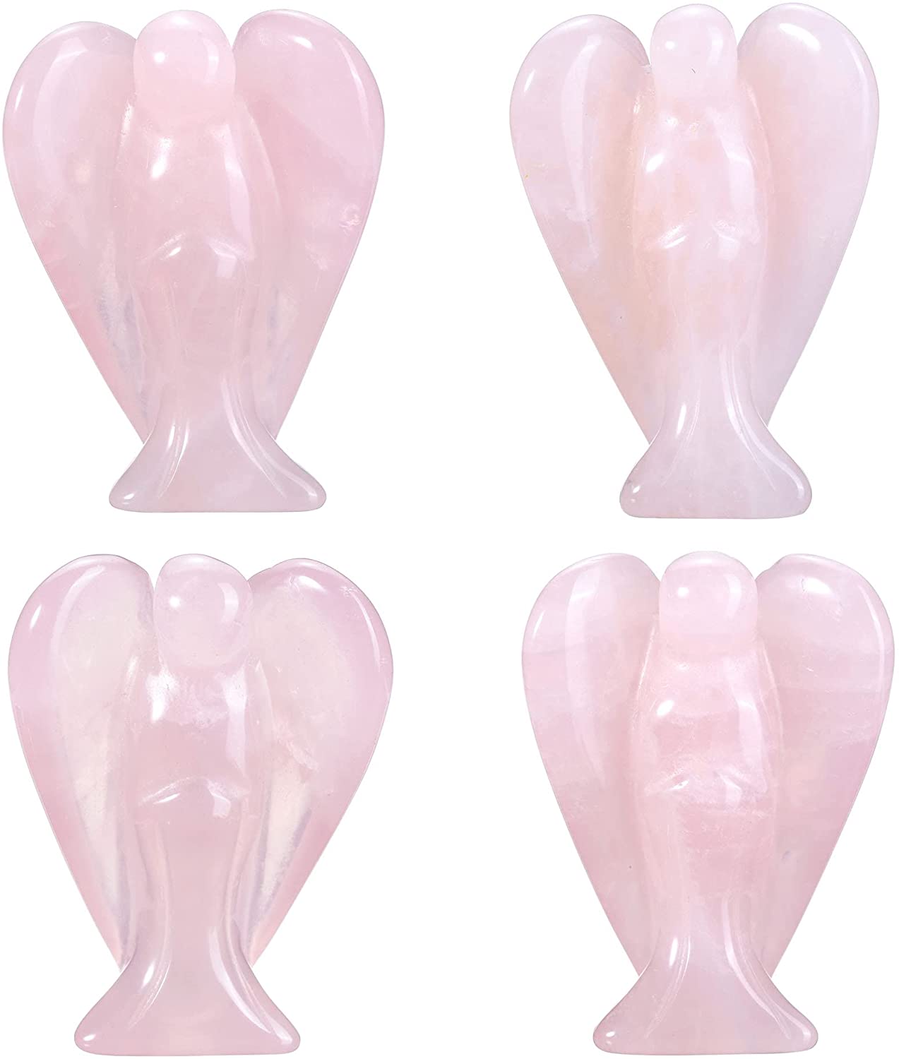 Natural Chakras Peace Angel Pocket Crystal Statue 1.5 inch | Jovivi - Jovivi