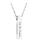 jovivi personalized name bar pendant urn ashes necklace for mom, front side, jng049301