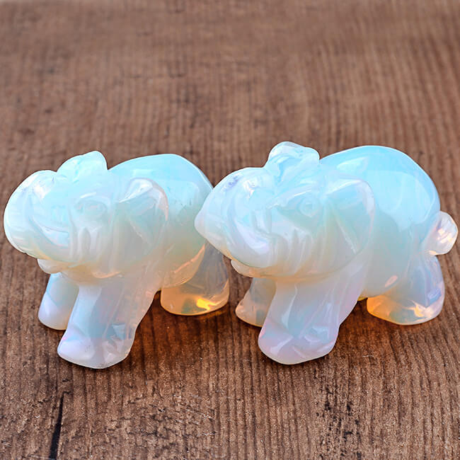 asd000303 jovivi opalite elephant reiki healing crystal