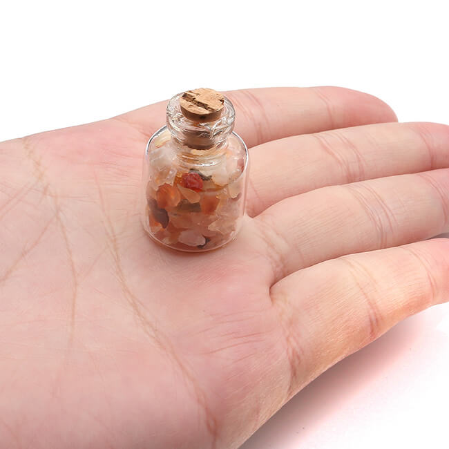 jovivi small bottle tumbled gemstones, asd001001