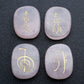 4PCS Rose Quartz Healing Crystals with Usui Reiki Symbols | Jovivi