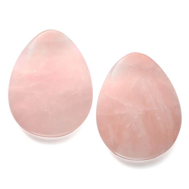 Jovivi natural rose quartz palm stone