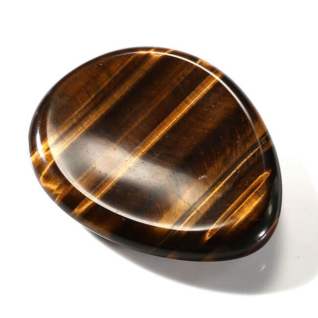 Jovivi natural tiger eye plam stone