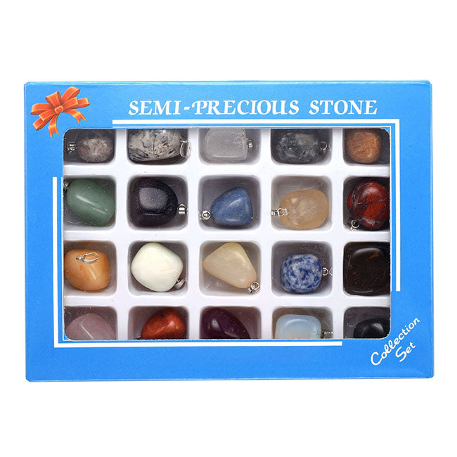 20PCS Natural Tumbled Stones Kit | Jovivi