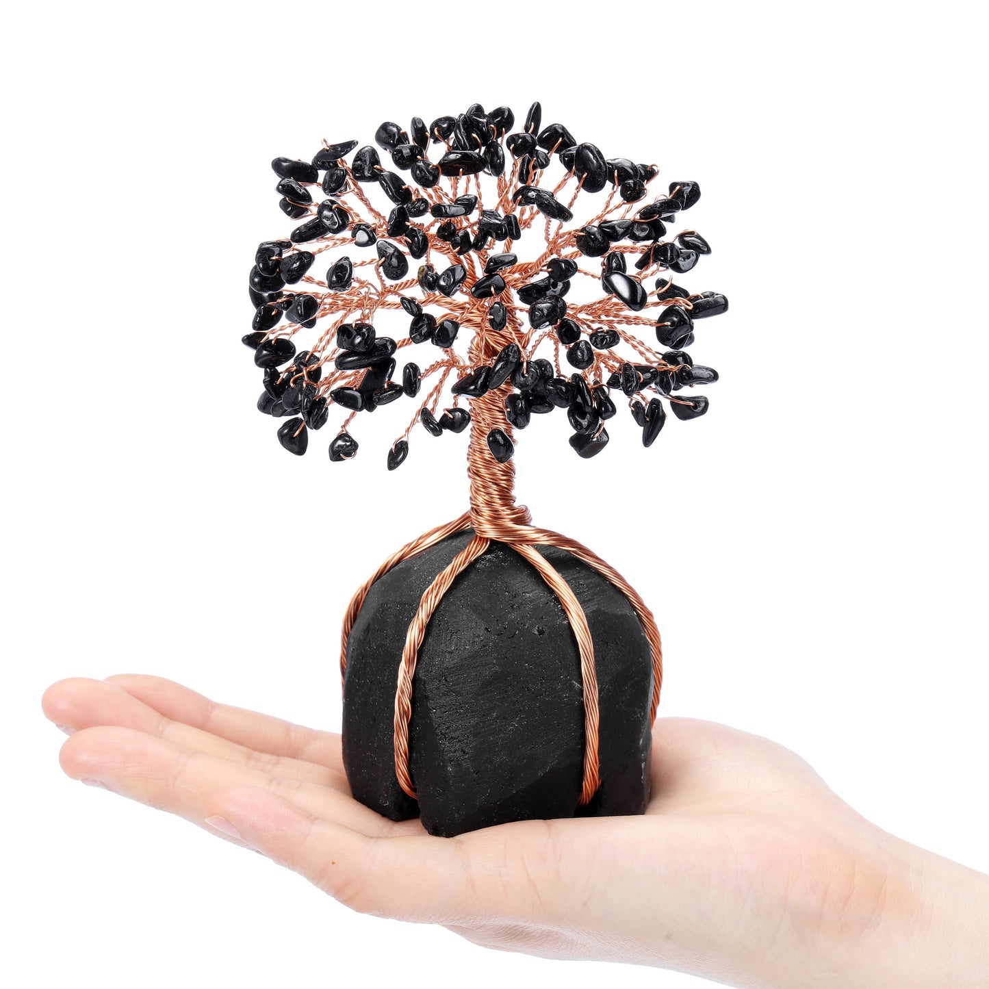 Natural Crystals Money Tree with Base Feng Shui Ornament | Jovivi