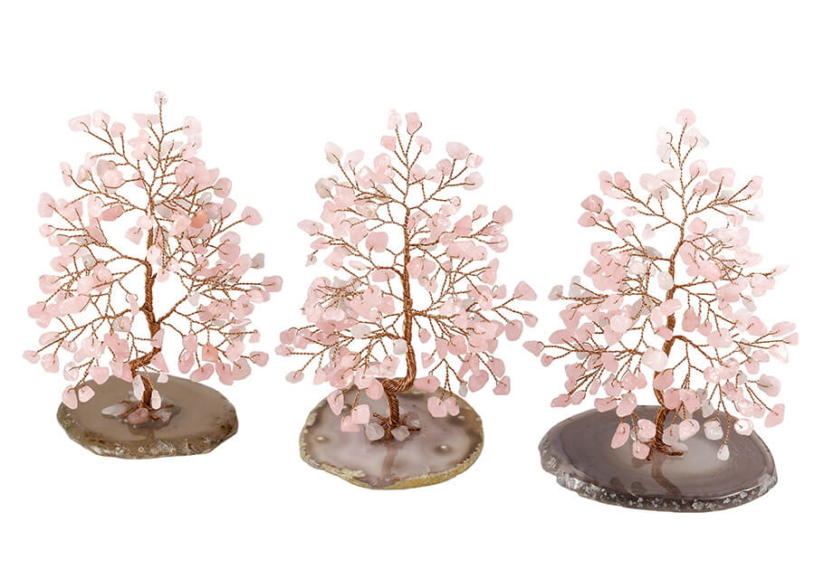 jovivi rose quartz tumbled gemstones money tree