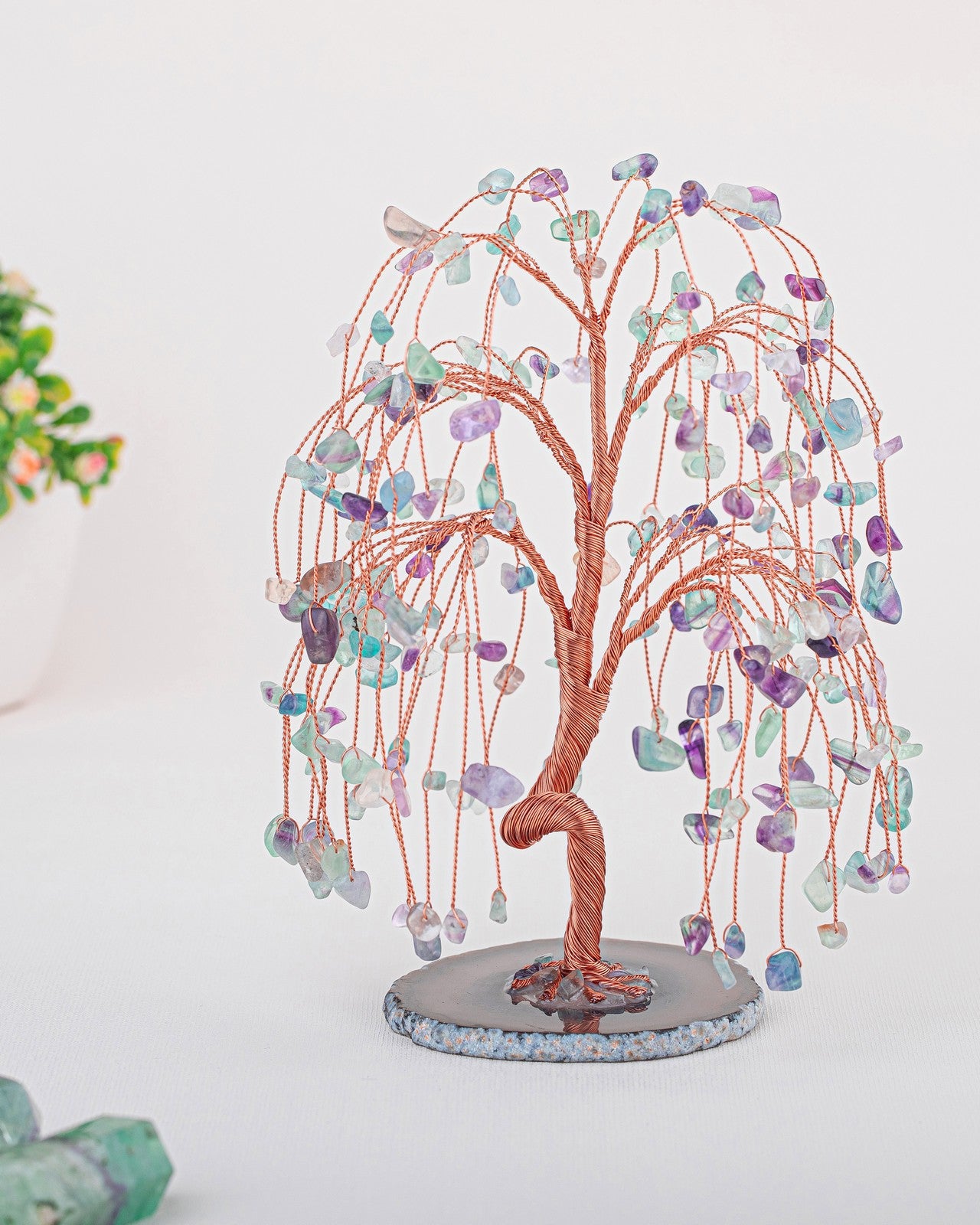 Natural Crystal Tree of Life Money Tree Feng Shui Ornament | Jovivi