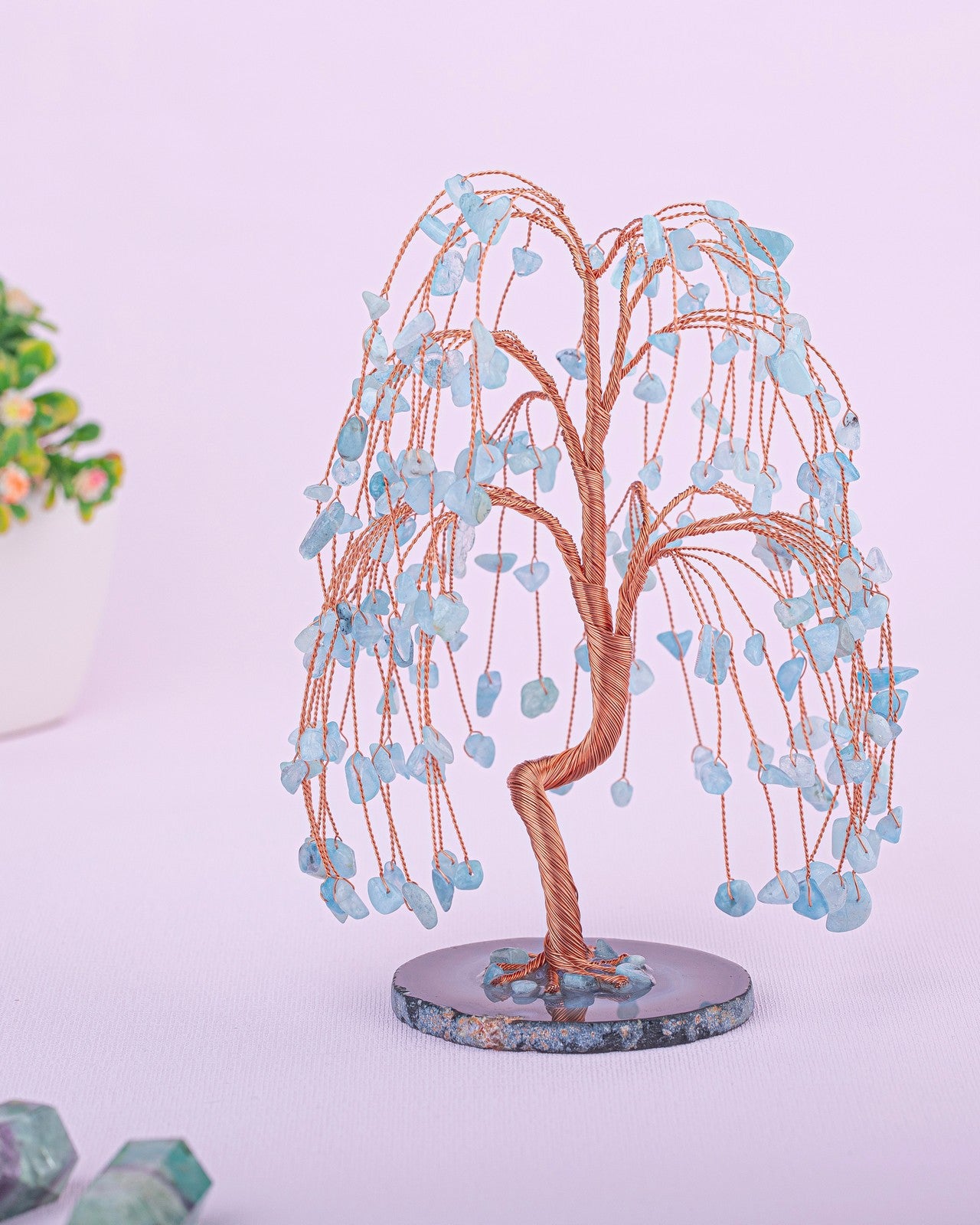 Natural Crystal Tree of Life Money Tree Feng Shui Ornament | Jovivi