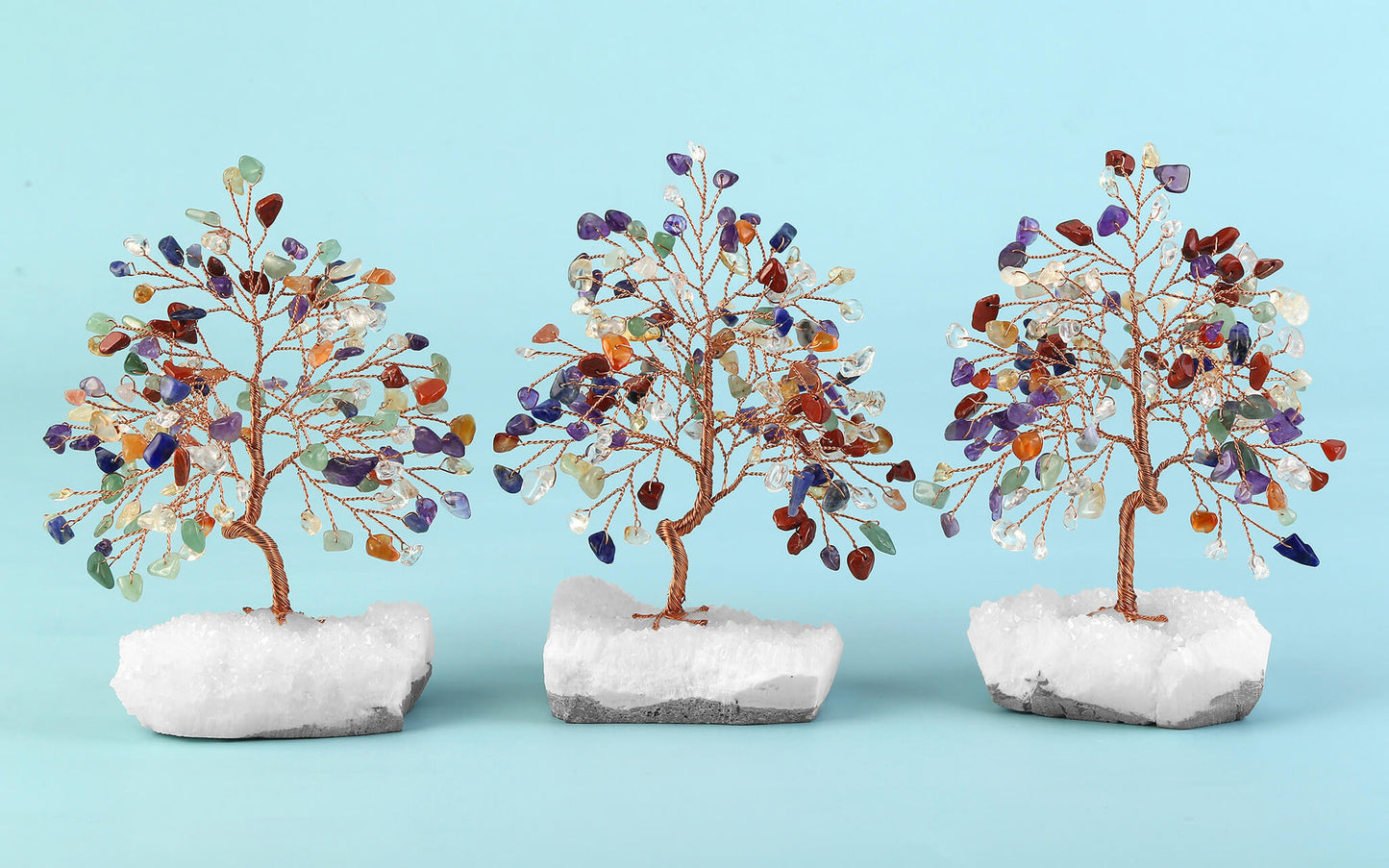 Healing Crystals Money Tree with Base Feng Shui Ornament | Jovivi