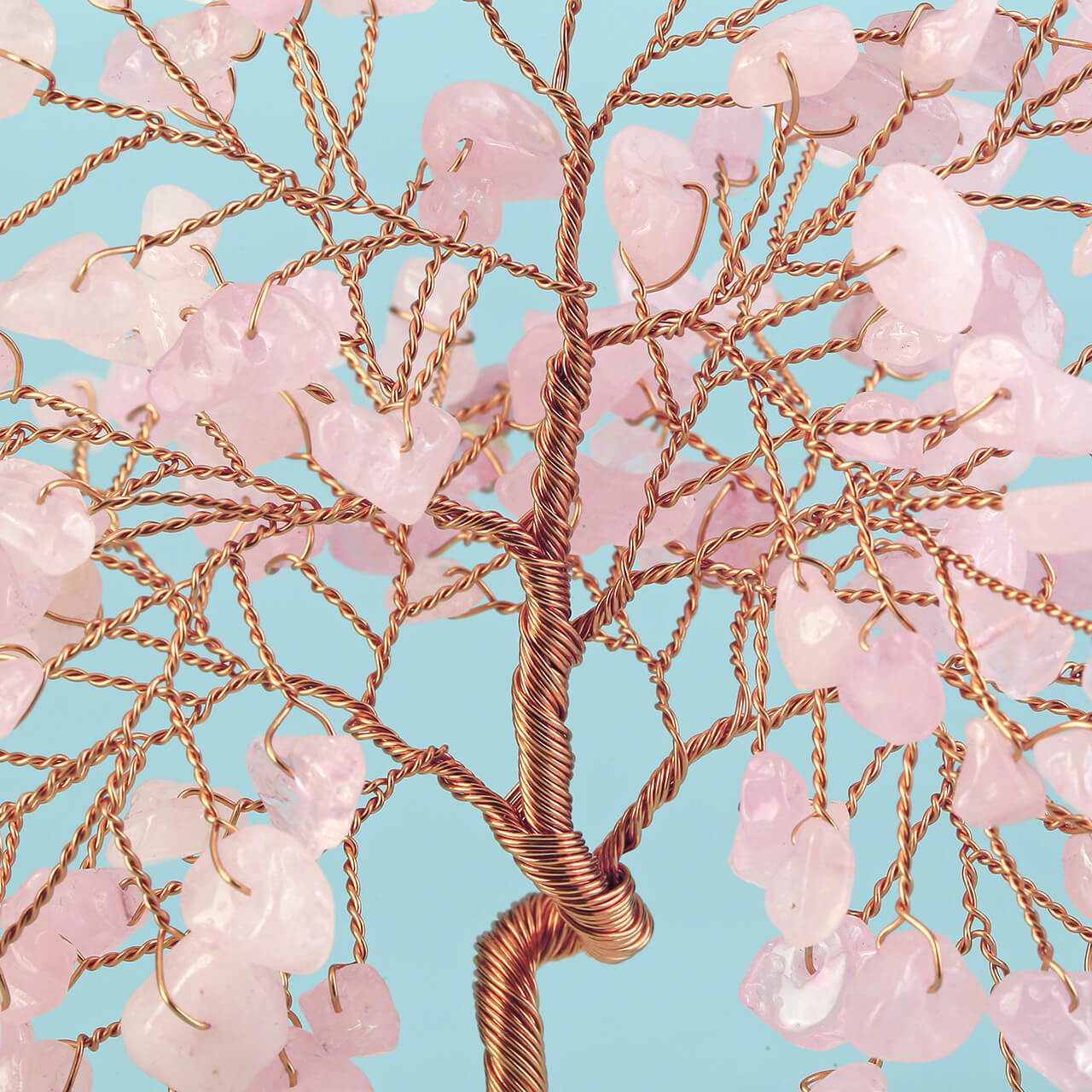 asd036503 jovivi rose quartz crystal gemstone tree for home decoration