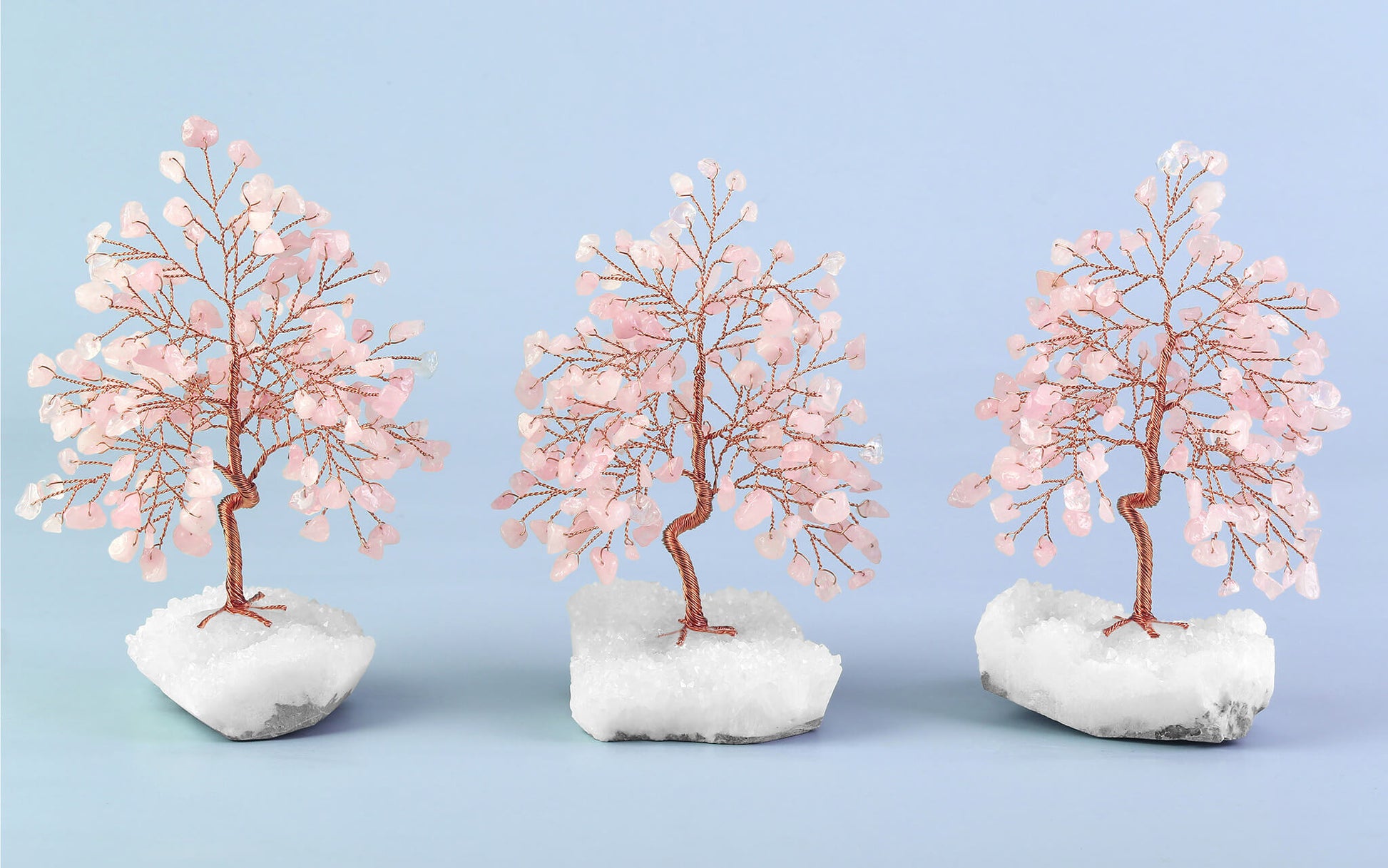 asd036503 Jovivi 7 Chakra Healing Money Tree Crystals Clear Quartz Cluster Geode Druzy Base
