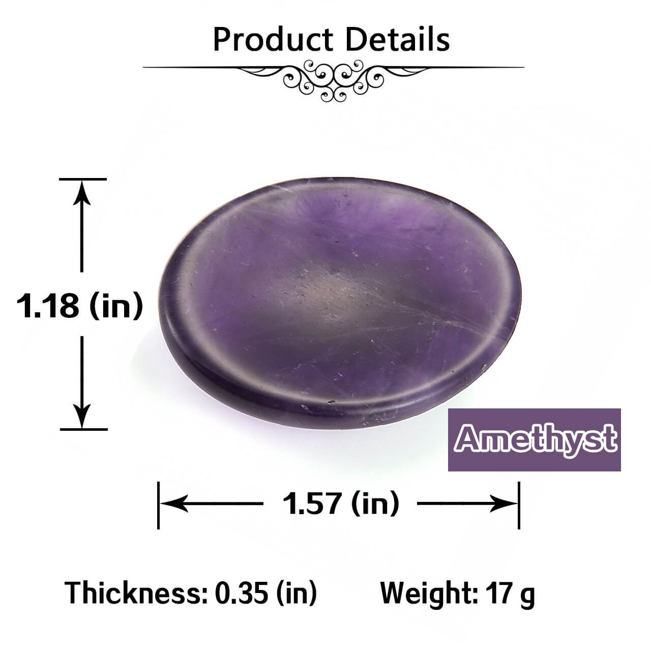 Natural Thumb Worry Stone 4 Packs | Jovivi - Jovivi