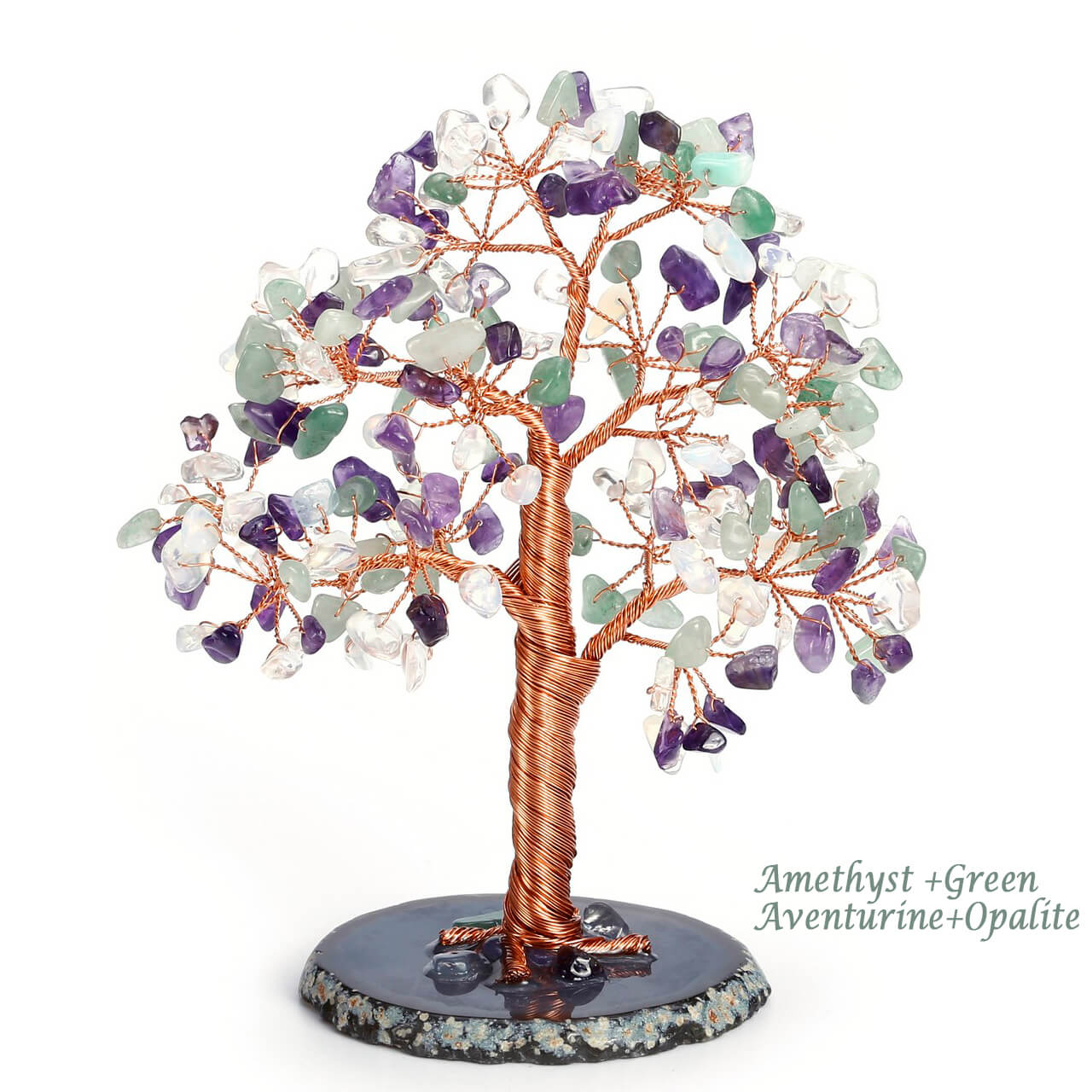 green aventurine money tree Natural Crystals Money Tree with Base Feng Shui Ornament