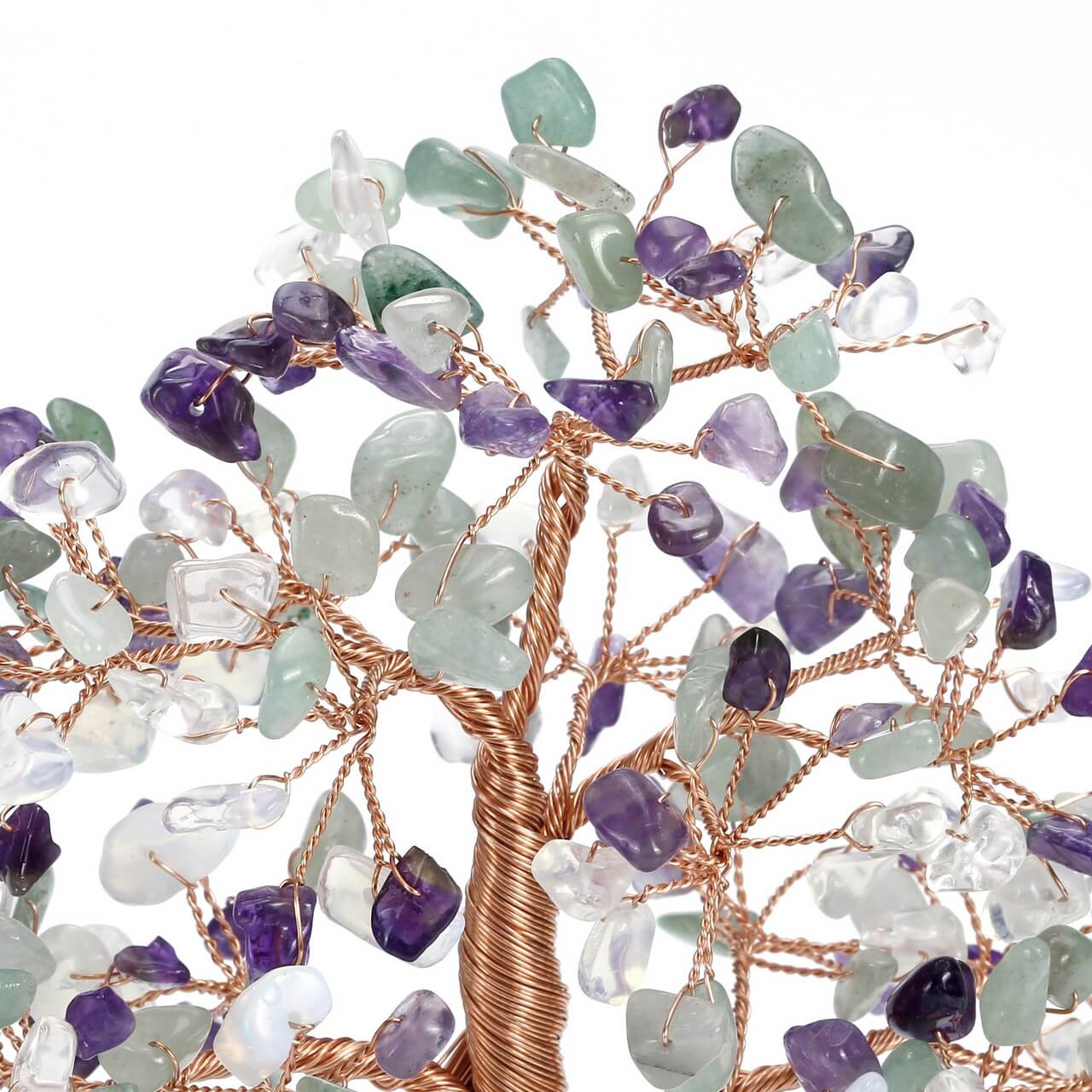 Natural Crystals Money Tree with Base Feng Shui Ornament | Jovivi