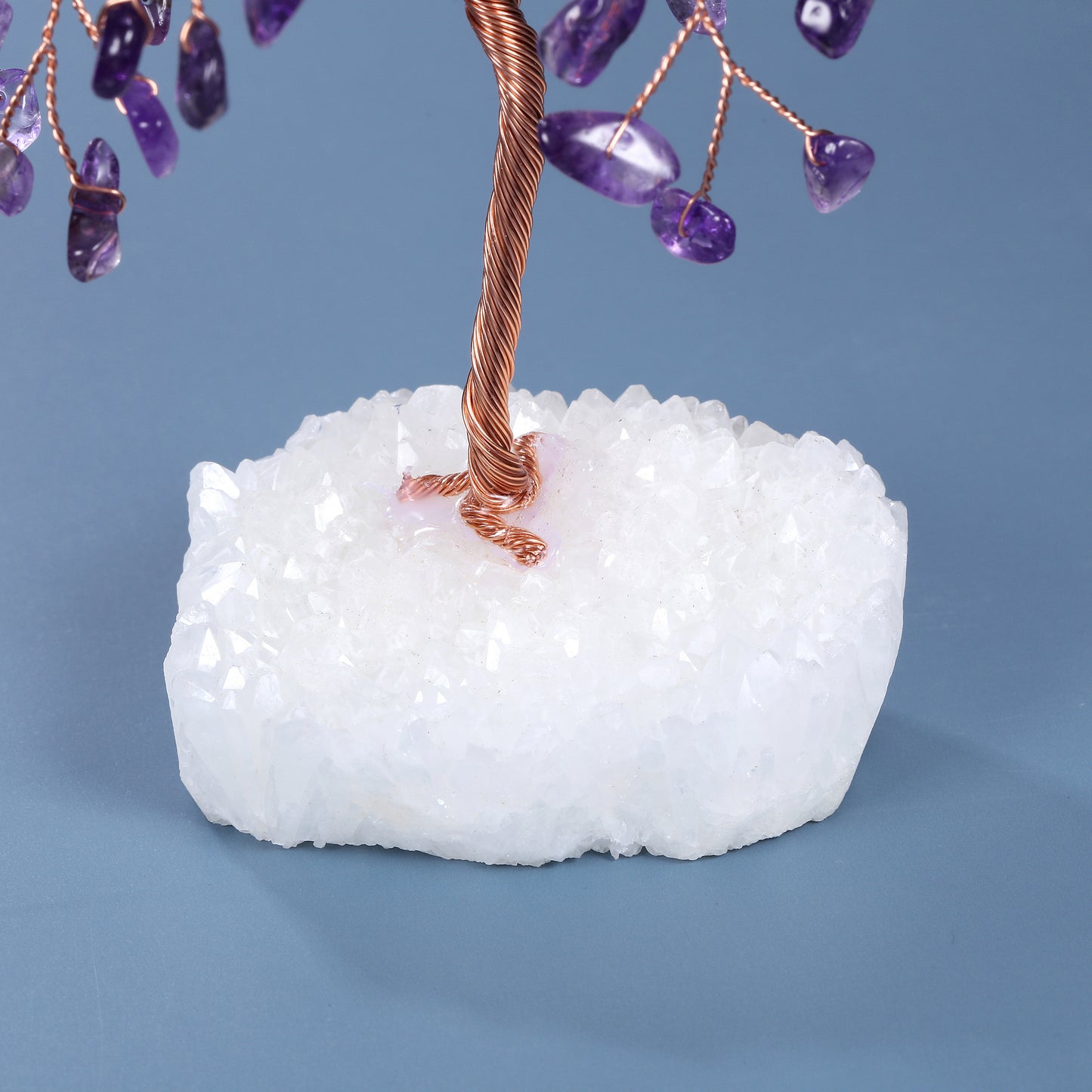 Natural Crystals Money Tree with Base Feng Shui Ornament | Jovivi