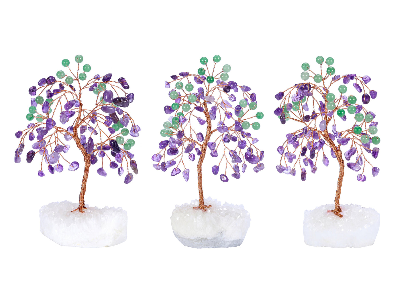 Natural Crystals Money Tree with Base Feng Shui Ornament | Jovivi