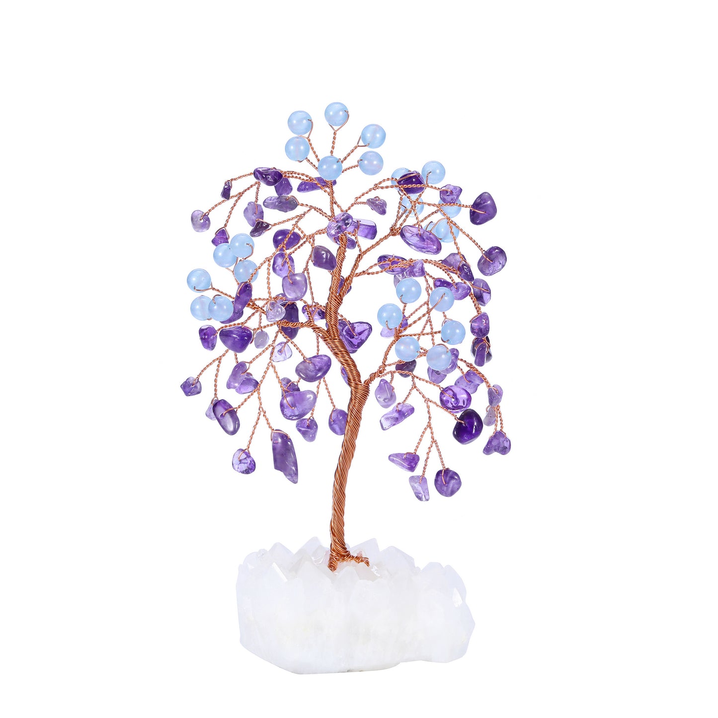 Natural Crystals Money Tree with Base Feng Shui Ornament | Jovivi
