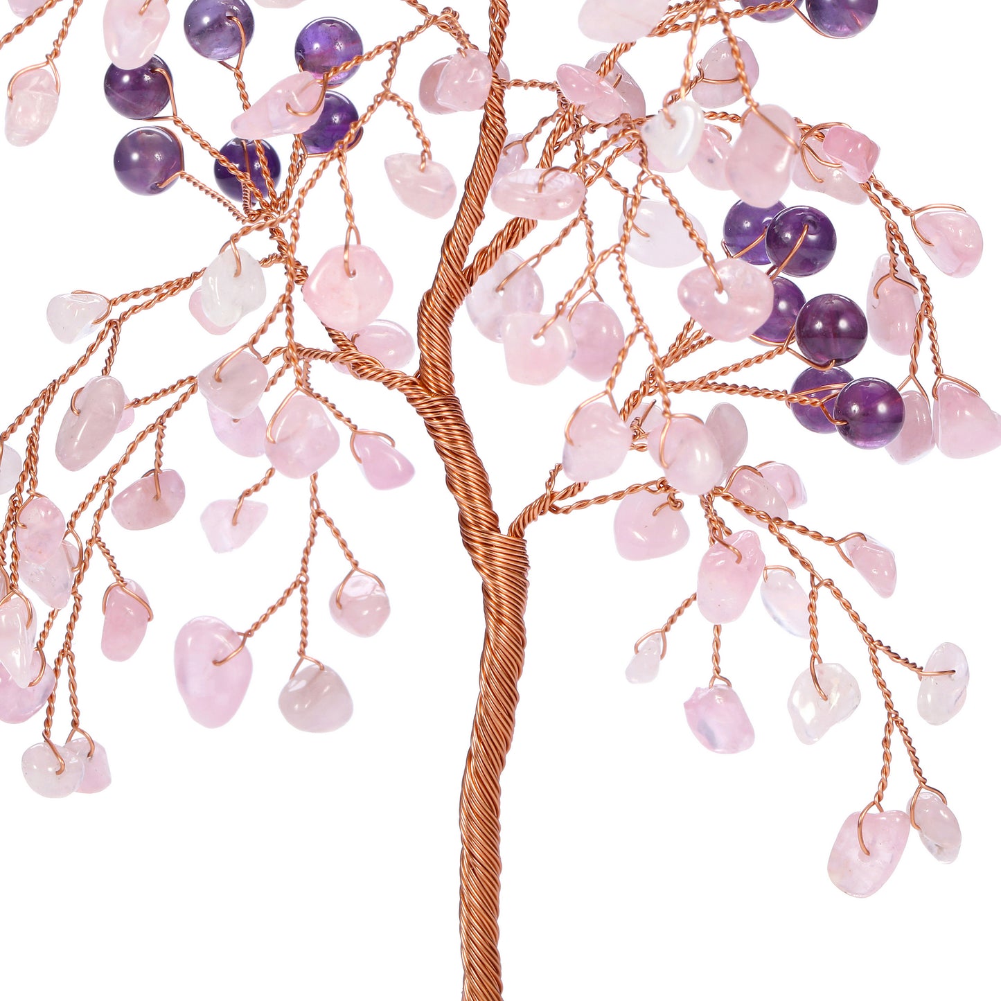 Natural Crystals Money Tree with Base Feng Shui Ornament | Jovivi