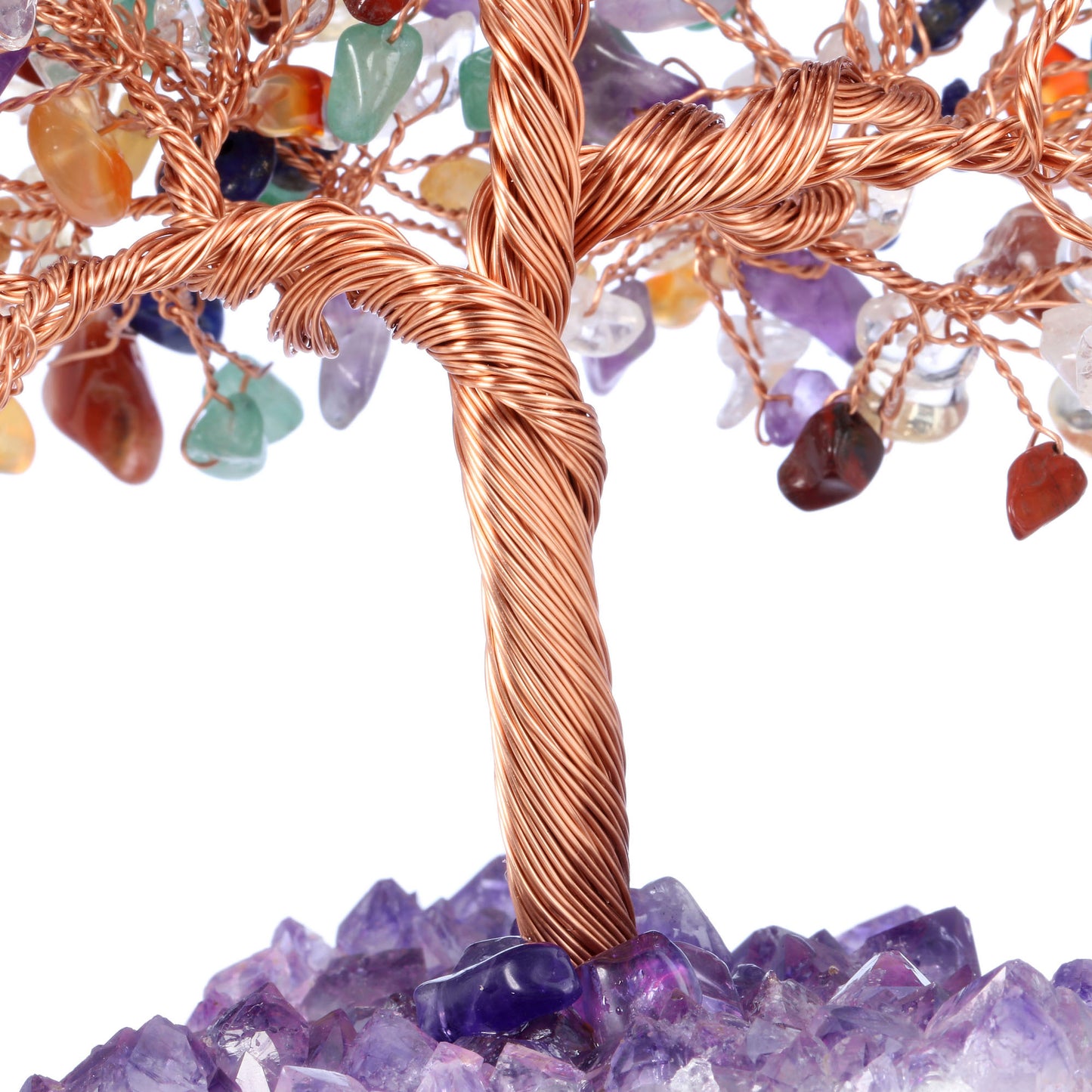 Natural Crystals Money Tree with Base Feng Shui Ornament | Jovivi
