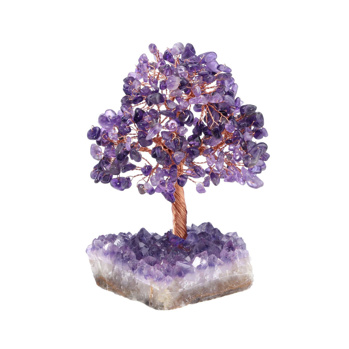 Natural Crystals Money Tree with Base Feng Shui Ornament | Jovivi