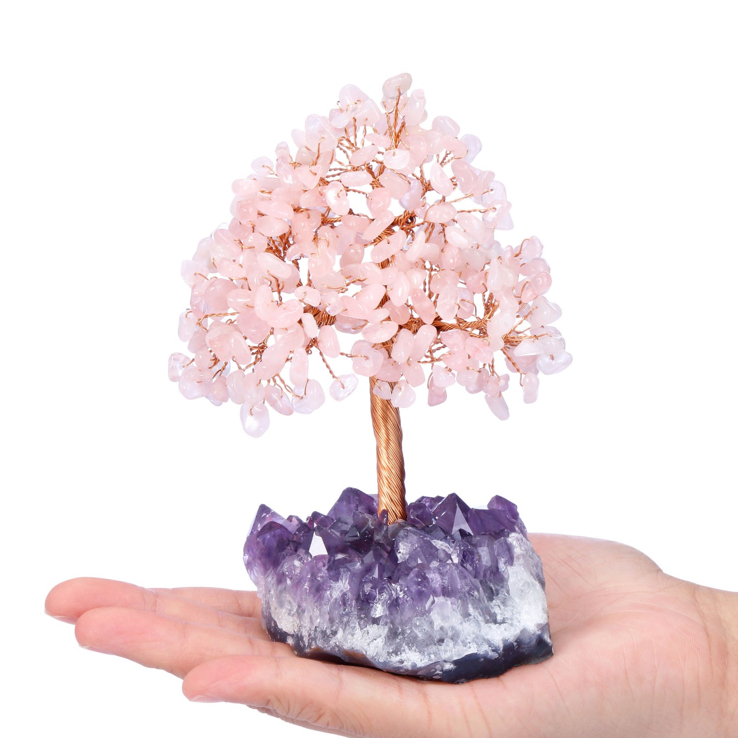 Natural Crystals Money Tree with Base Feng Shui Ornament | Jovivi