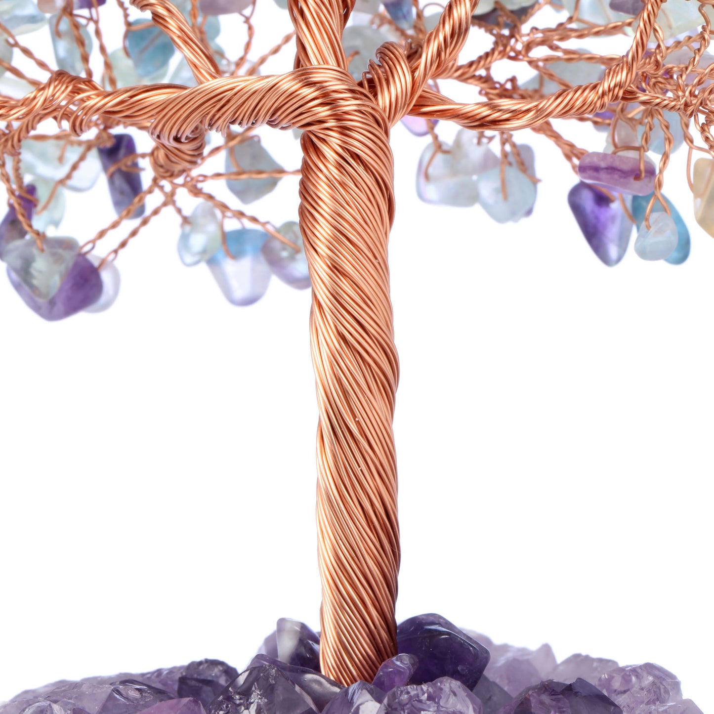 Natural Crystals Money Tree with Base Feng Shui Ornament | Jovivi