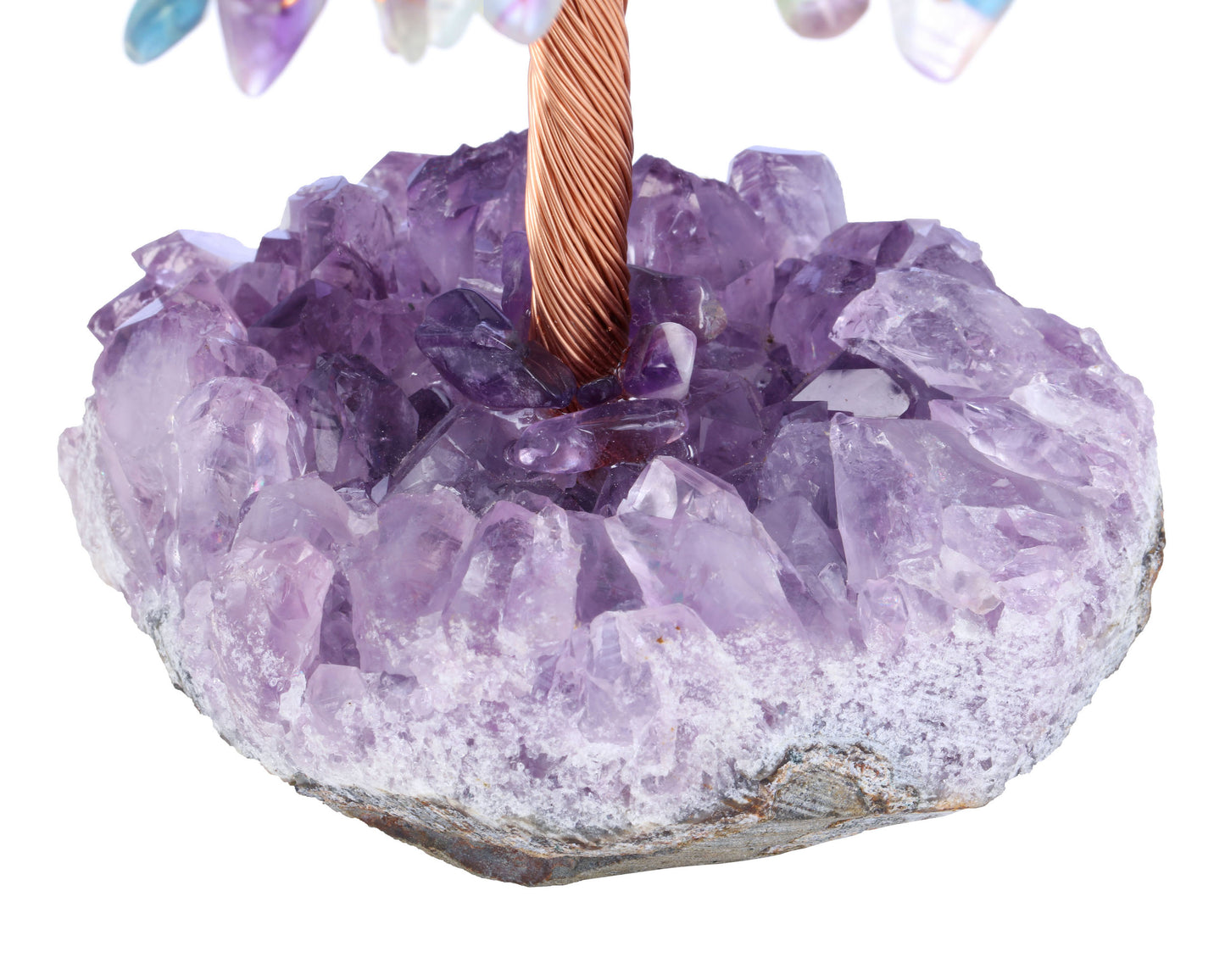 Natural Crystals Money Tree with Base Feng Shui Ornament | Jovivi