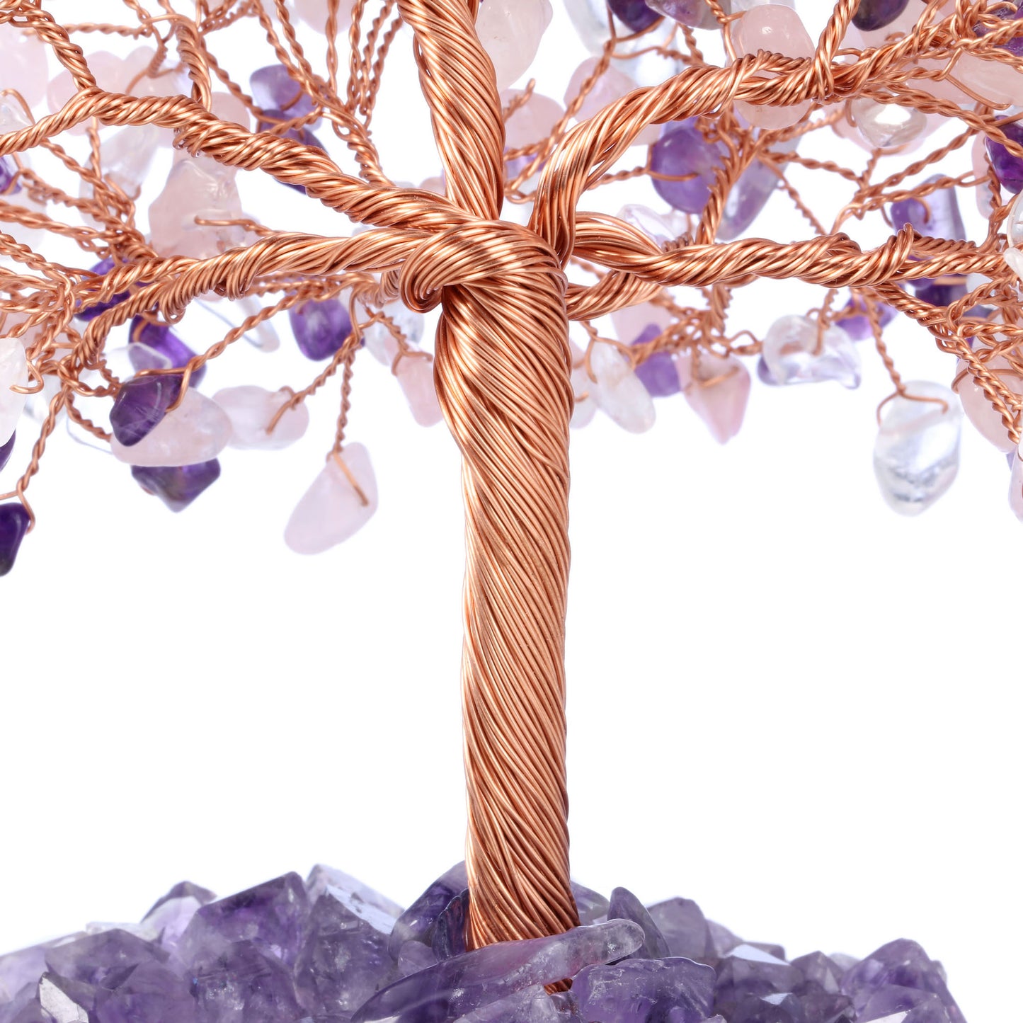 Natural Crystals Money Tree with Base Feng Shui Ornament | Jovivi