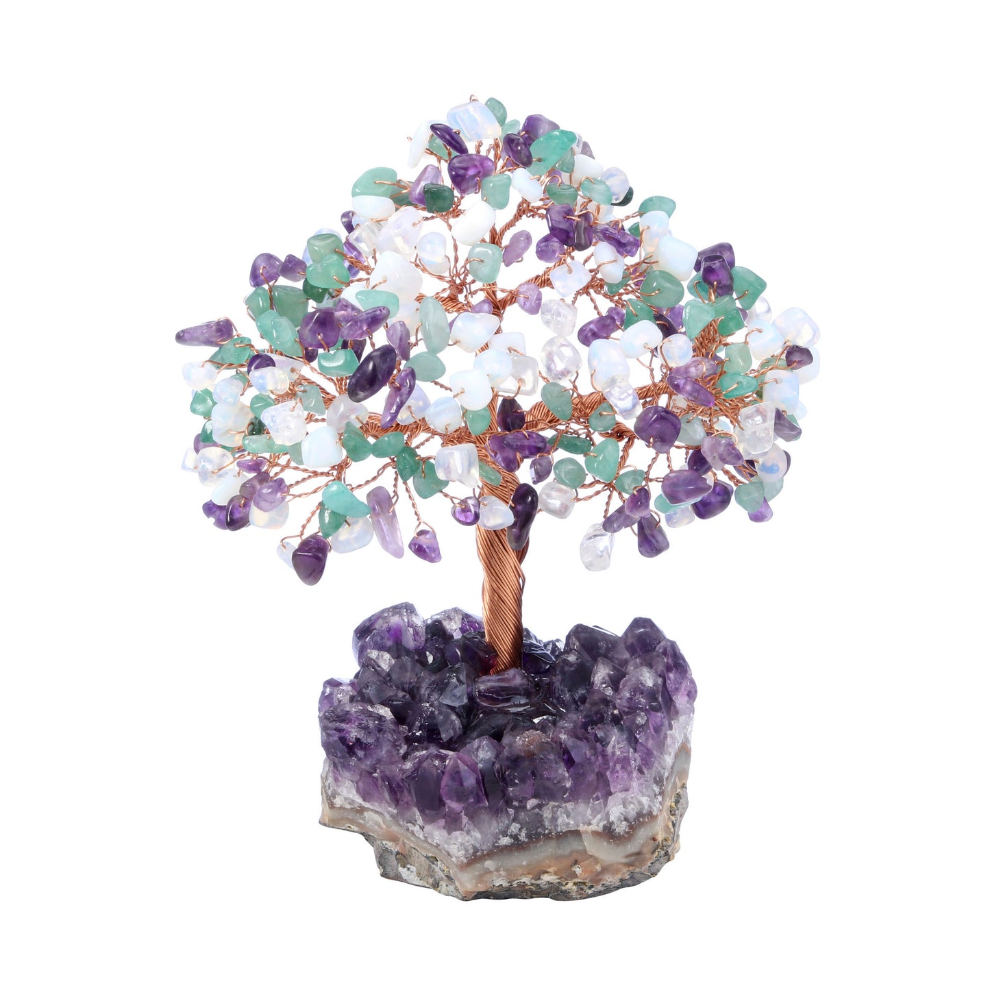 Natural Crystals Money Tree with Base Feng Shui Ornament | Jovivi