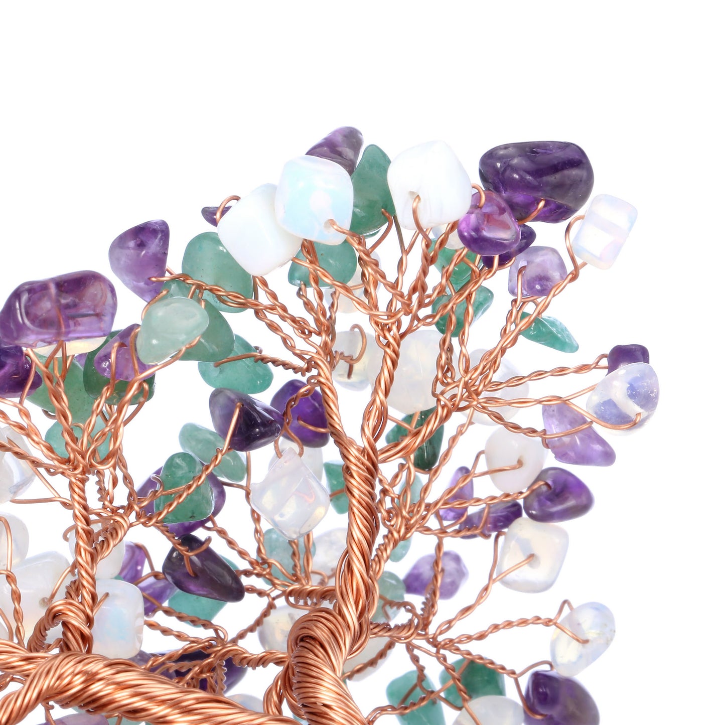 Natural Crystals Money Tree with Base Feng Shui Ornament | Jovivi