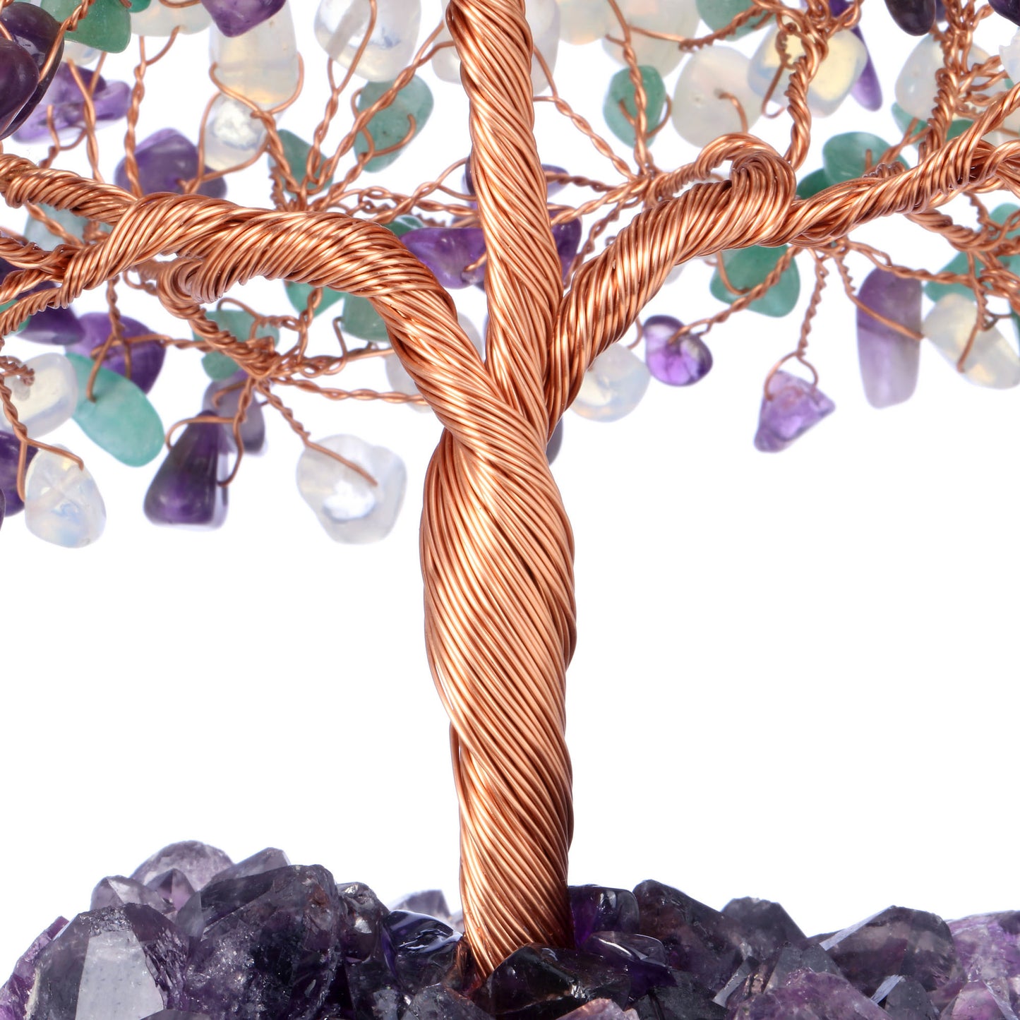 Natural Crystals Money Tree with Base Feng Shui Ornament | Jovivi