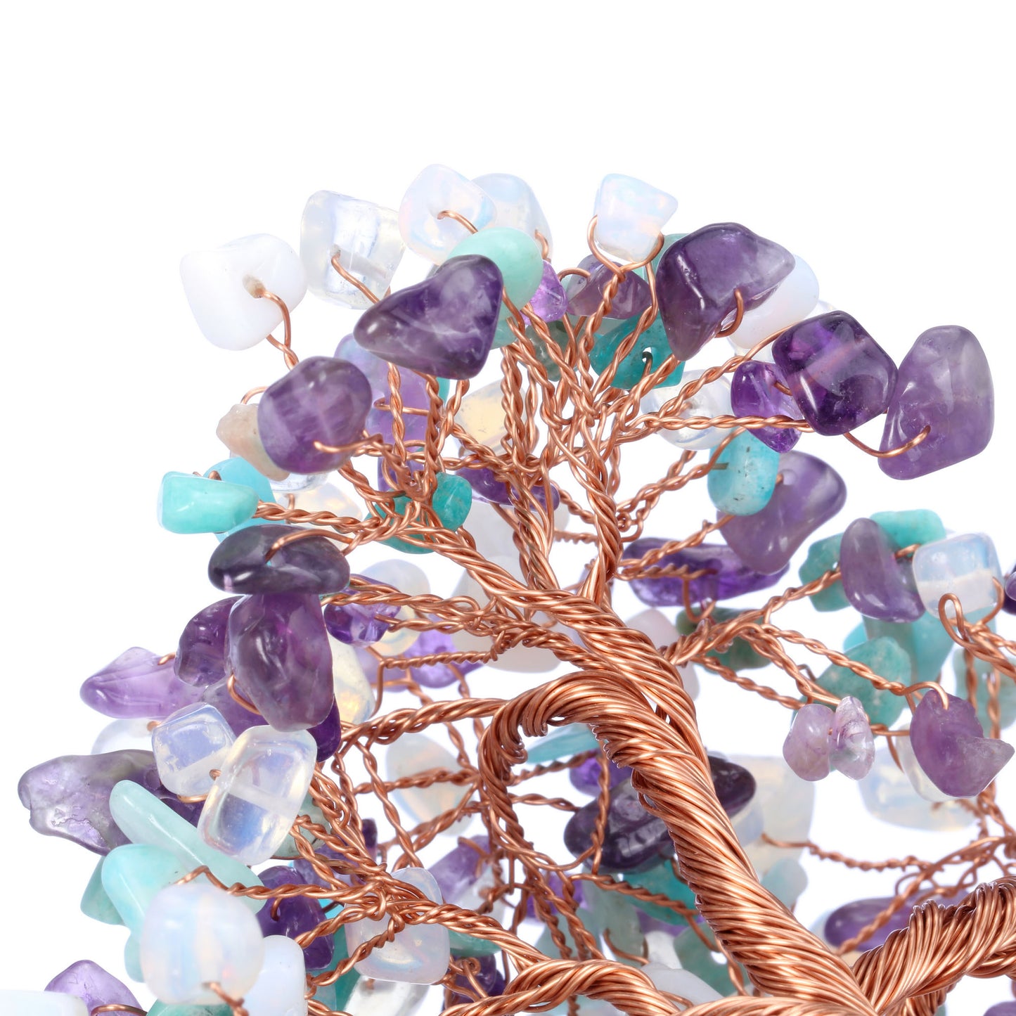 Natural Crystals Money Tree with Base Feng Shui Ornament | Jovivi