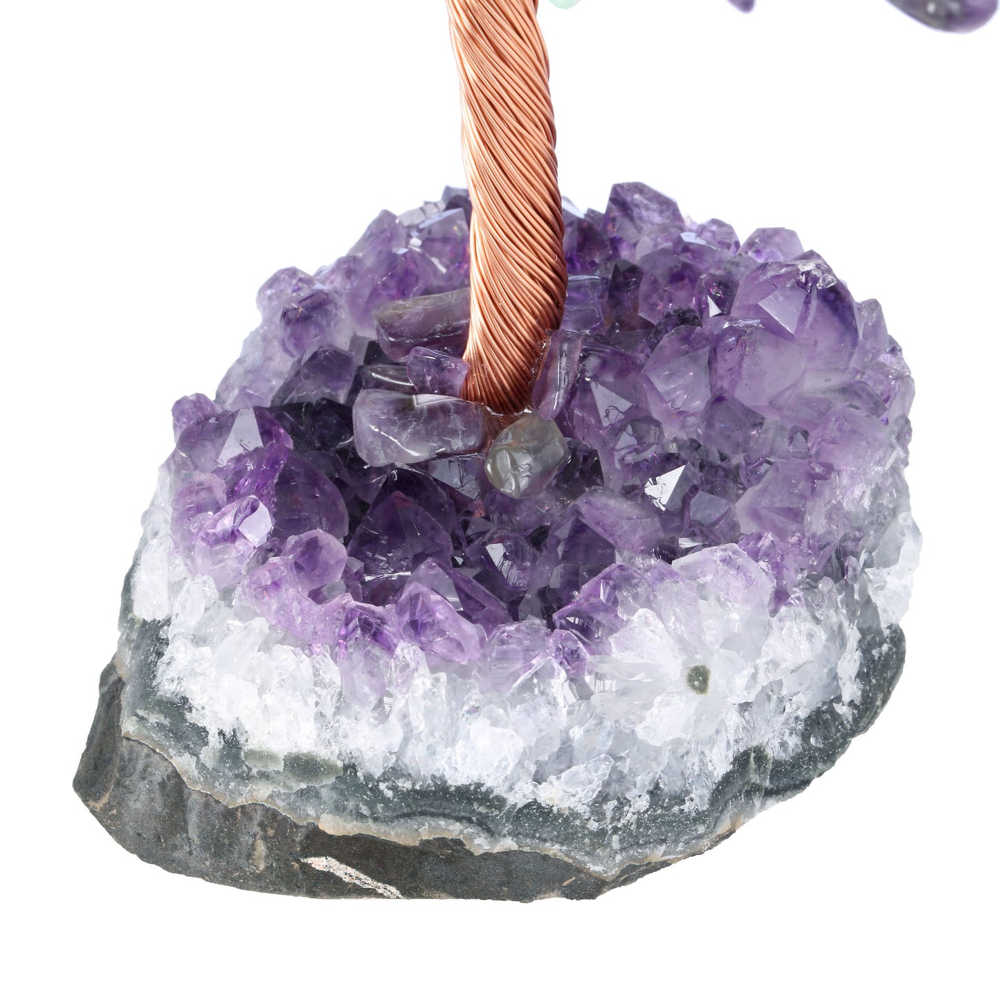 Natural Crystals Money Tree with Base Feng Shui Ornament | Jovivi
