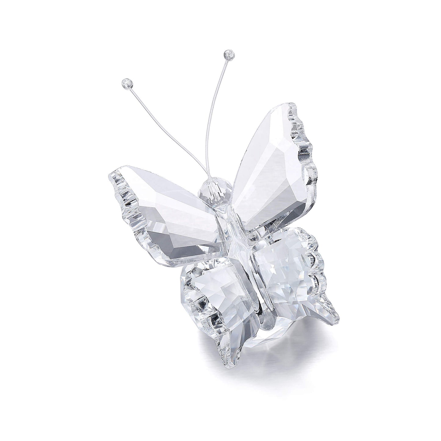 Flying Butterfly Figurine with Clear Glass Crystal Ball Suncatcher Hanging Ornament | Jovivi