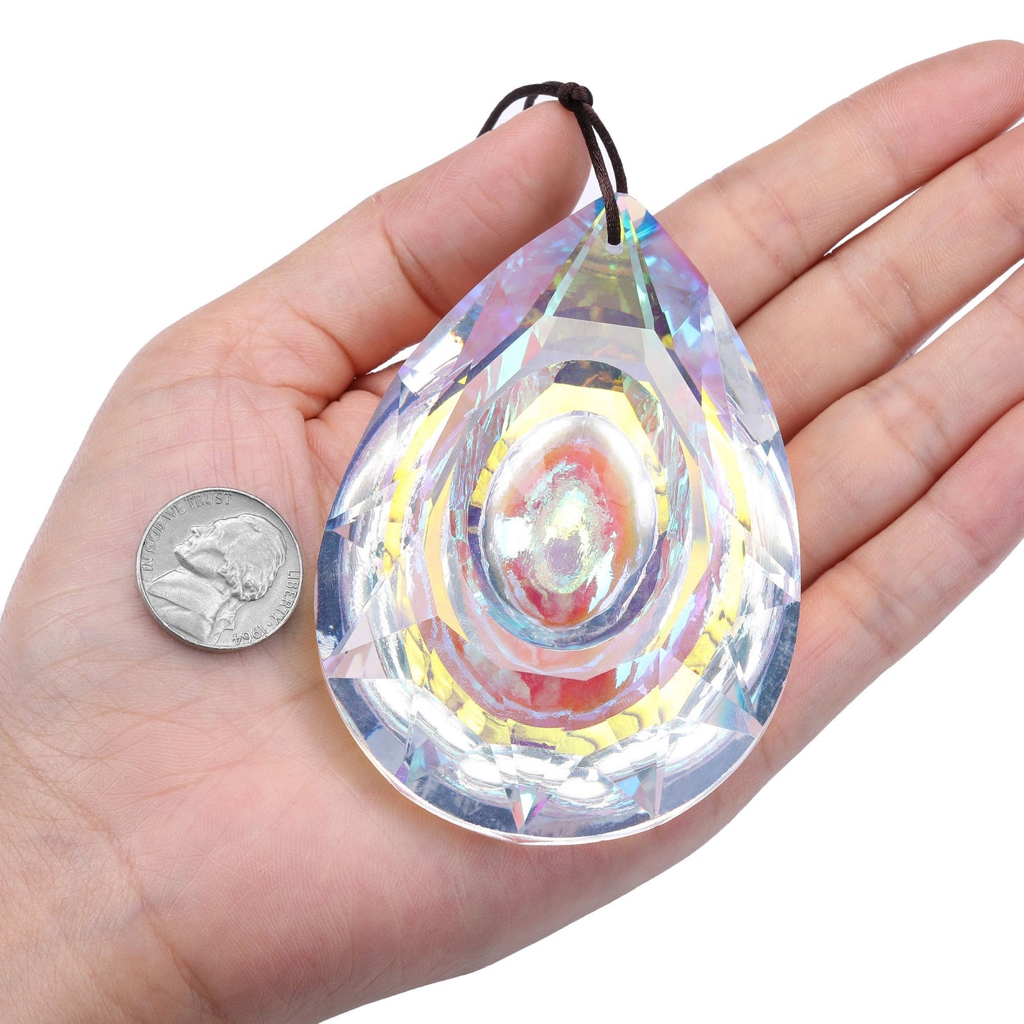 Water Drop Crystal Suncatchers Hanging Ornaments Blue | Jovivi