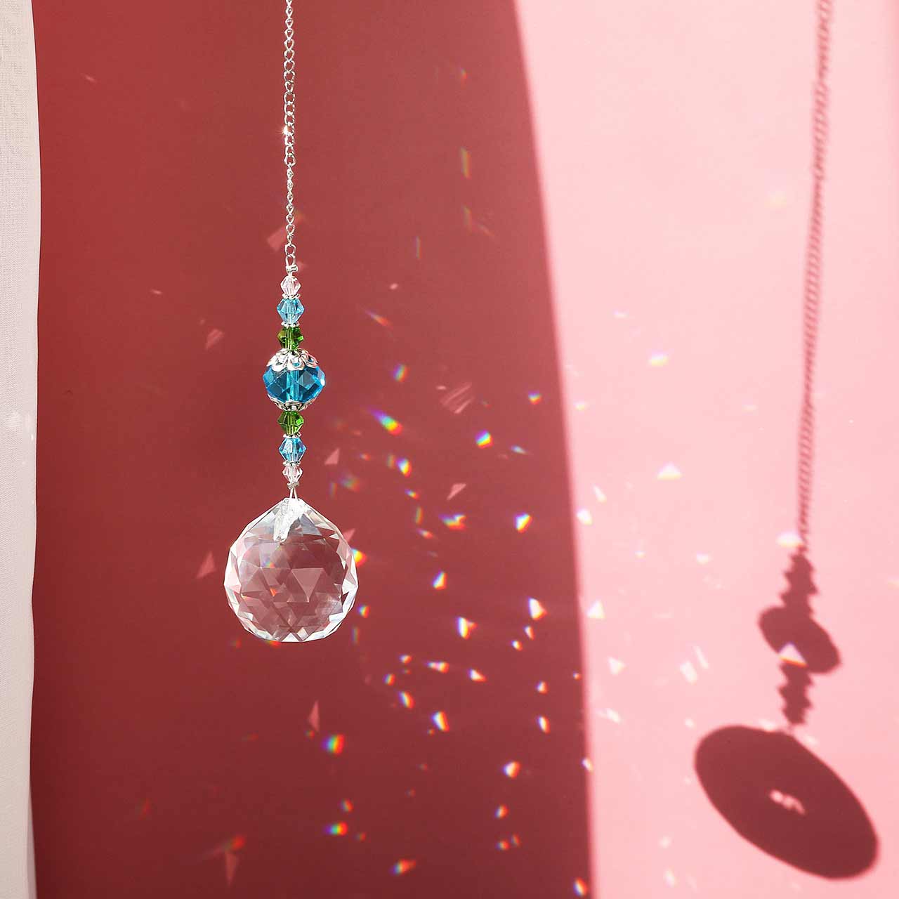 Crystal Ball Suncatcher Clear Glass Hanging Prism Pendants | Jovivi