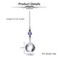 Purple Water Drop Shape Crystal Suncatcher Hanging Ornaments | Jovivi