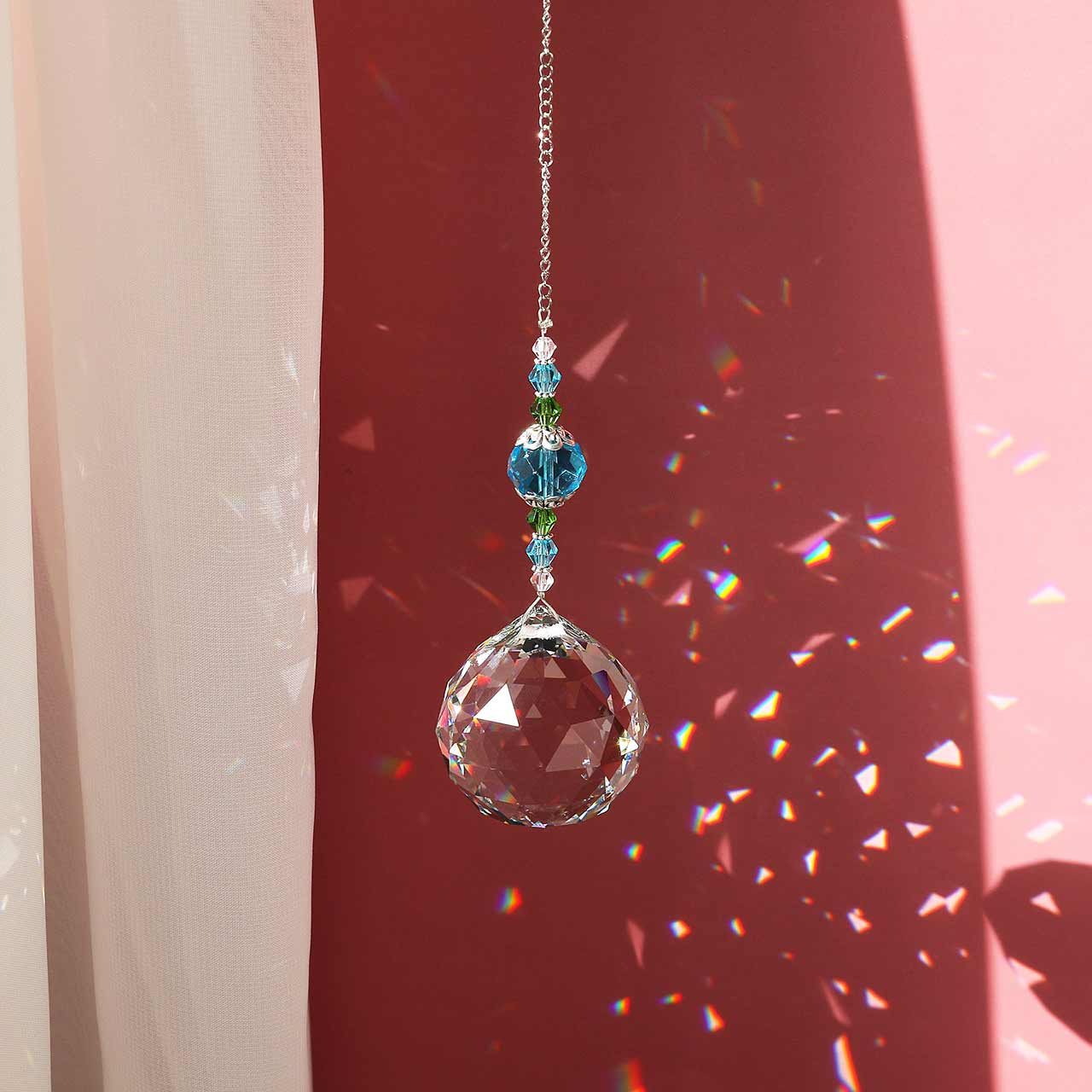 Crystal Ball Suncatcher Prism Hanging Pendants Set | Jovivi