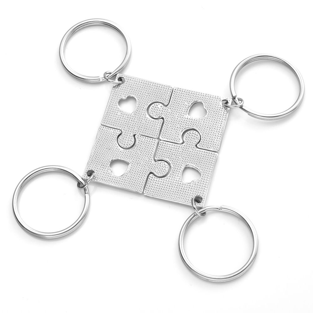 Best Friend Heart Matching Keychain 4PCS | Jovivi