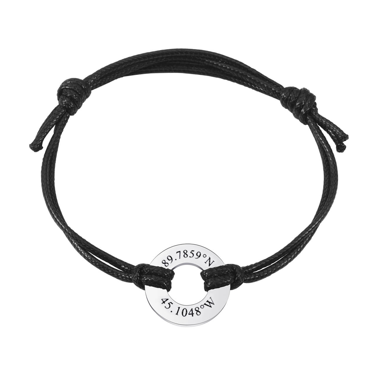 Jovivi personalized customize name tag date bracelet for her mother's day gift