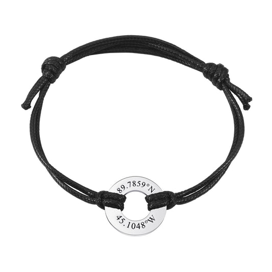 Jovivi personalized customize name tag date bracelet for her mother's day gift