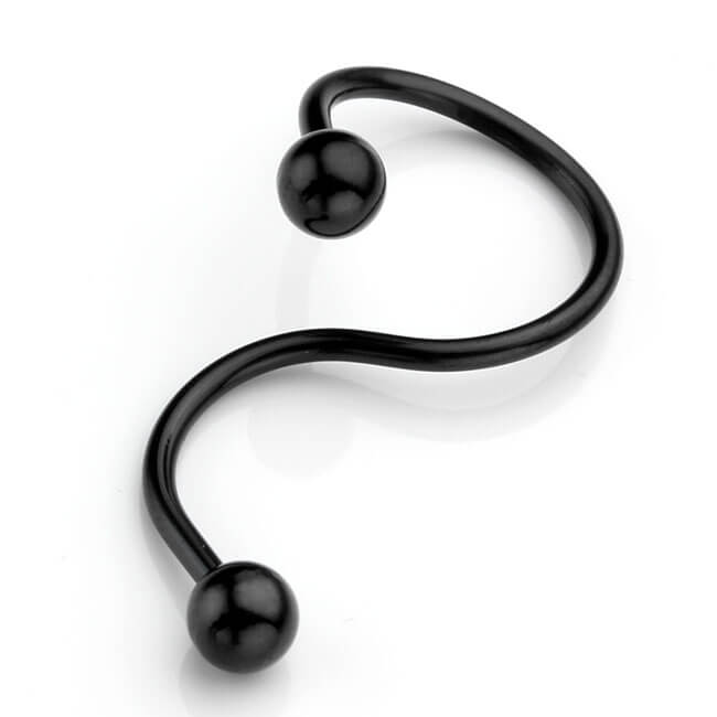 16G S Spiral Twist Navel Button Ring Body Piercing | Jovivi - Jovivi