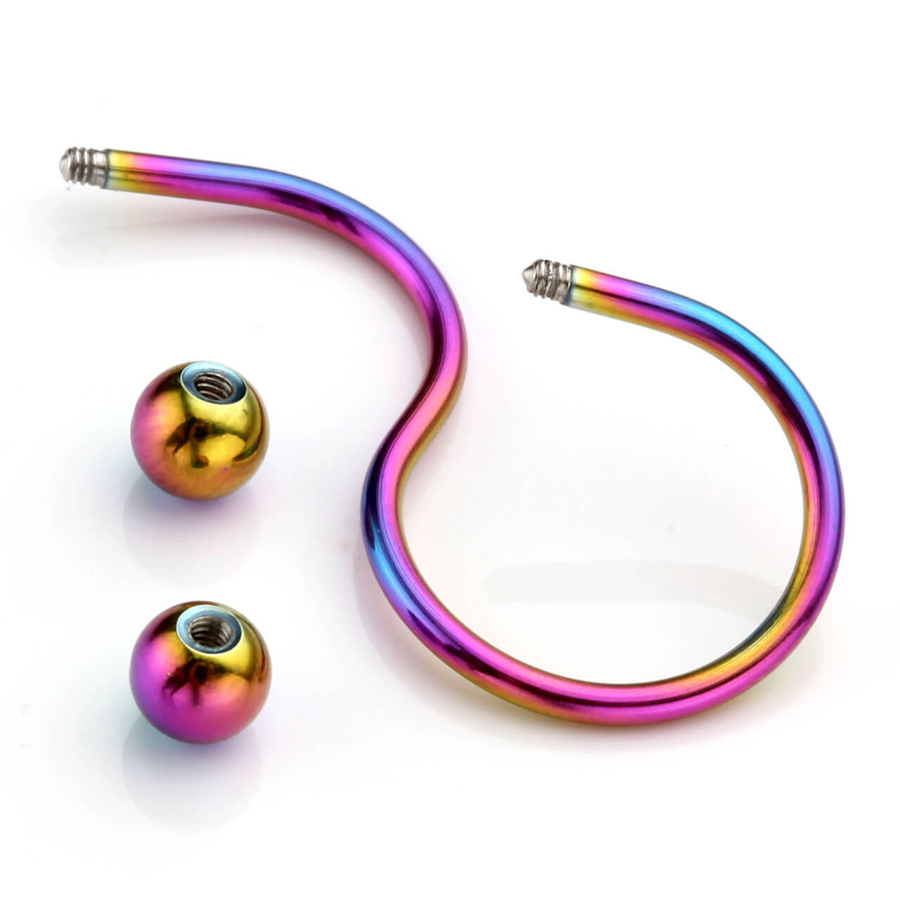 16G S Spiral Twist Navel Button Ring Body Piercing | Jovivi - Jovivi
