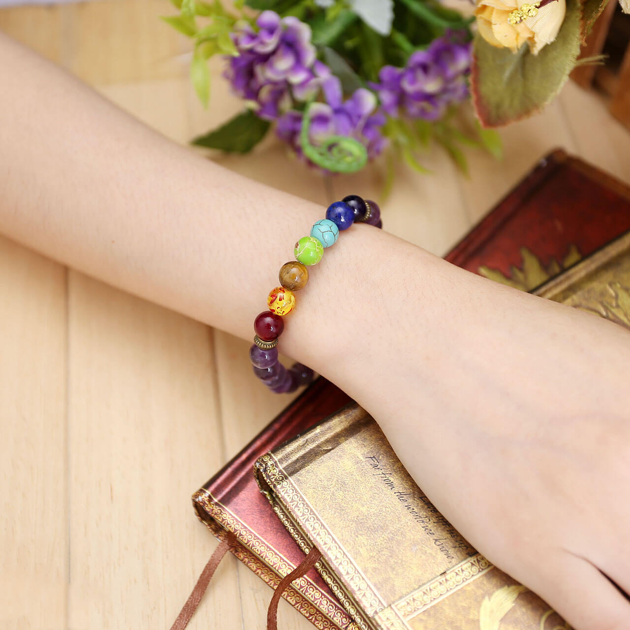 7 Chakra Healing Crystal Reiki Bracelet | Jovivi - Jovivi