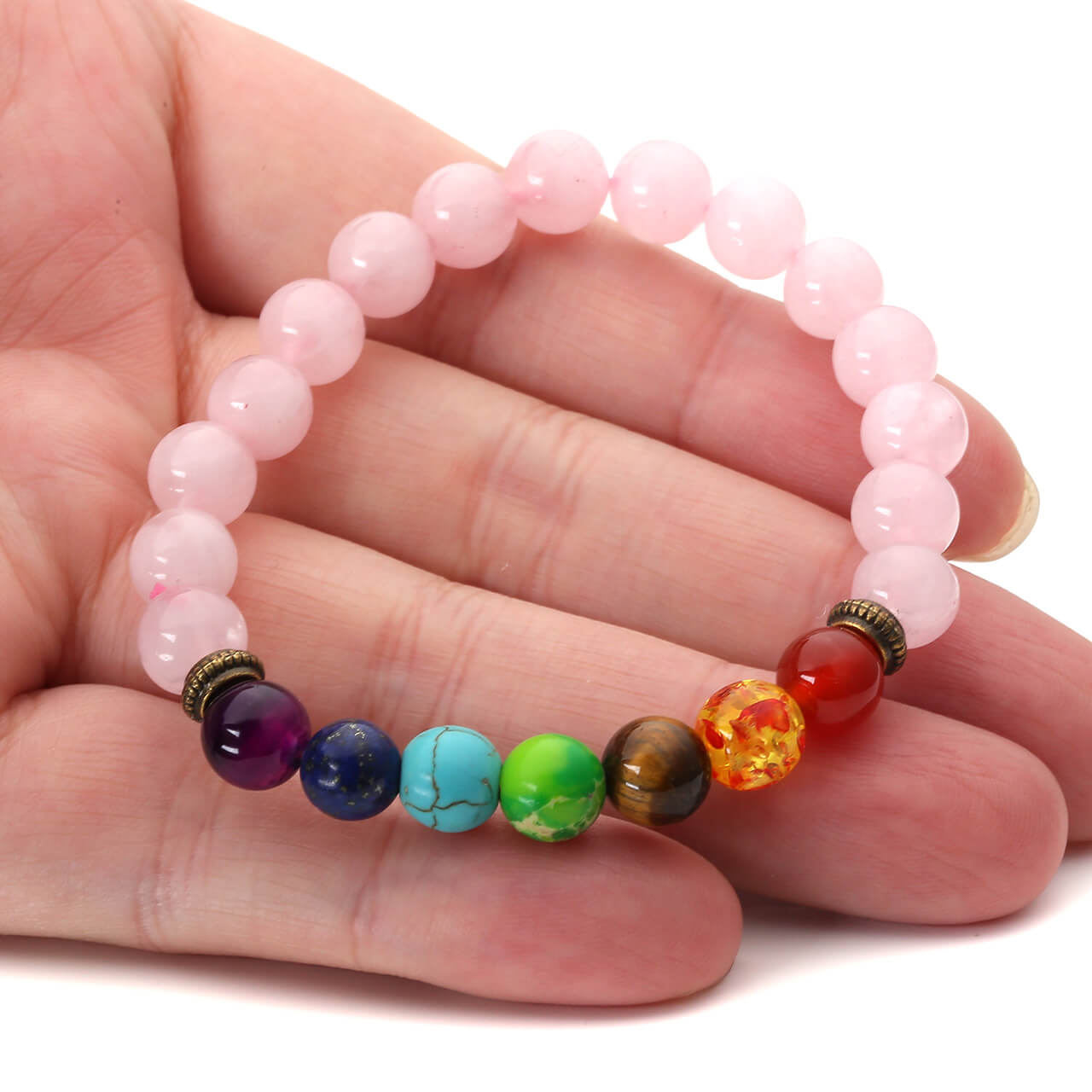 7 Chakra Healing Crystal Reiki Bracelet | Jovivi - Jovivi