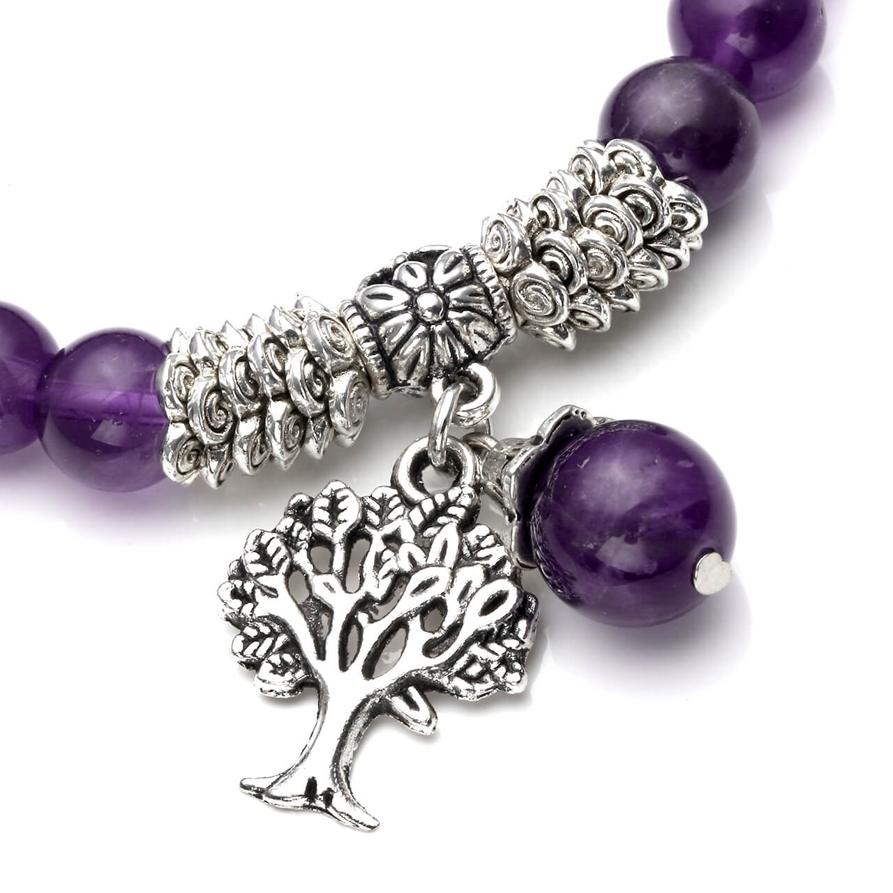 balancing tree of life charm bracelet